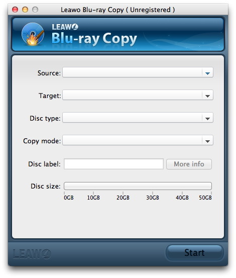 Leawo Blu-ray Copy for Mac Screenshot